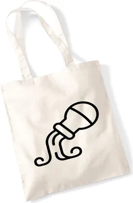 Produktbild von Huuraa Jutebeutel Wassermann Sternzeichen Symbol 10 Liter Natural Baumwolle Tasche Geschenkidee