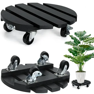 Immagine prodotto di Omgoods - Carrello per piante con ruote girevoli a 360° e bloccabili