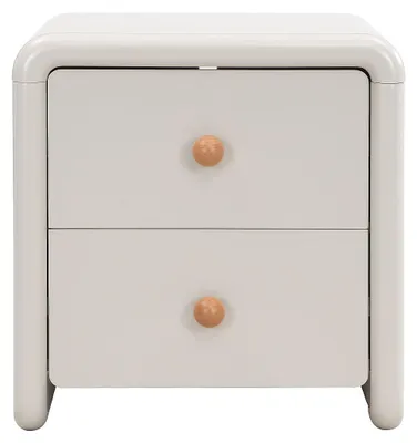 Produktbild von Nachttisch mit 2 Schubladen - Beige SELORINA