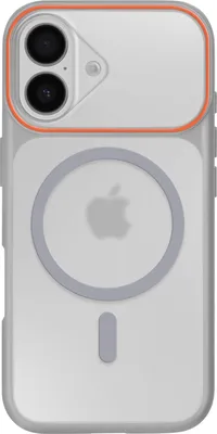 Image de Avizar, coque hybride MagSafe avec dos rigide iPhone 16, gris