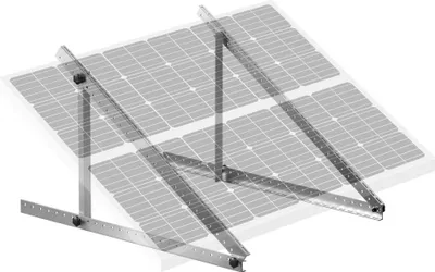 Obrázek produktu pro Držák solárního panelu 127 cm - Držák solárního panelu pro balkonovou elektrárnu - nastavitelný v úhlu 0-90°