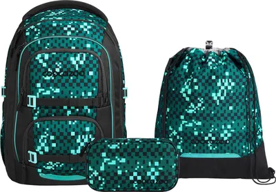 Produktbild von Coocazoo Porter Pixel Blox Schulrucksack Set 3tlg.