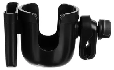 Produktbild von Kruzzel 25347 Universeller 2-in-1-Halter für Trinkflasche und Handy, schwarz