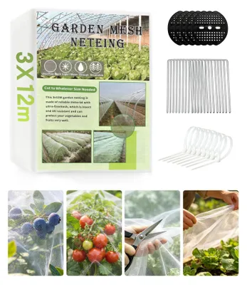 Obrázek produktu pro Ochranná síť pro rostliny a zeleninu, 3 x 12 metrů