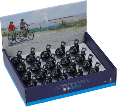 Produktbild von BBB Cycling BBB Klingel EasyFit Deluxe Plus 25 Schwarz - kompakte Fahrradklin...