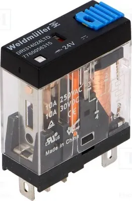 Produktbild von 1x Relais: elektromagnetisch USpule : 24VDC  10A/250VAC  10A 7760056315 Elektromag