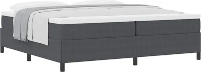 Produktbild von Boxspringbett Dunkelgrau 200 x 200 cm Cordstoff