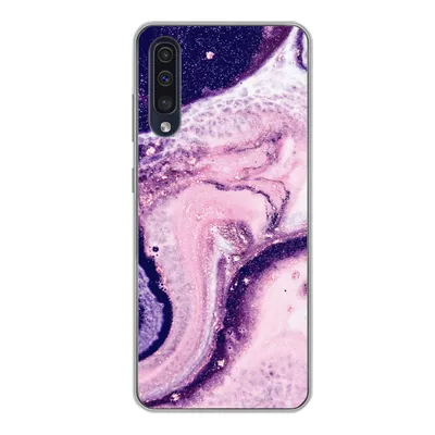 Produktbild von MuchoWow® Handyhülle Schutzhülle Hülle für Samsung Galaxy A50 Marmor - Glitzer - Chic Silikon Softcase Handy Hülle - Mobiltelefonhülle