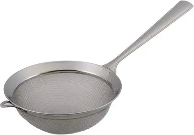Produktbild von Famanu Küchensieb mit Handgriff - Feines Sieb - 16 cm - Silber