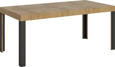 Produktbild von Ausziehbarer Tisch 90x180/284 cm Nature Oak Line Anthrazit-Gestell
