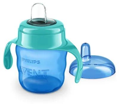 Produktbild von Philips AVENT SCF551/05 Becher mit Trinkschnabel, 6 Monat( e), Blau, Grün, Silikon, Indonesien, 200 ml, 60 g