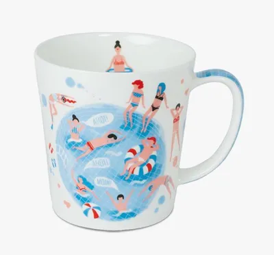 Produktbild von Kaffeebecher Poolparty, Kaffeetasse Tassen Teetassen, Swimmingpool, Schwimmbad, feiern