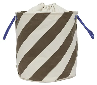 Obrázok produktu pre OYOY Sakki, Bavlna, Polyamid, Polyester, Viskóza, Modrá, Hnedá, Biela, Pruhovaný vzor, 540 mm, 52 cm
