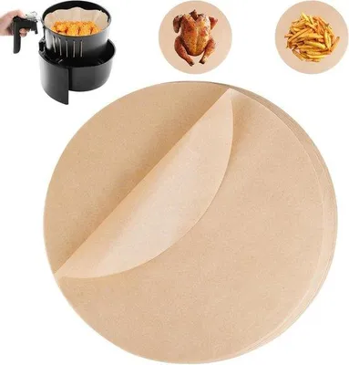 Produktbild von Hitzebeständige, runde, papierbatterijen für Pizzaofen, Luftfritteuse und Pfanne, 30 cm, 200 Stück.
