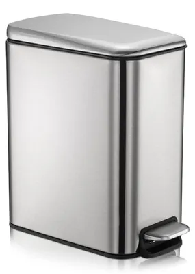 Immagine prodotto di KOOSREEL, cestino da bagno, capacità 5 litri, acciaio inossidabile, ideale per bagno, cucina e camera da letto