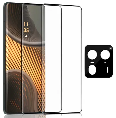 Obrázok produktu pre 2-balenie Motorola Edge 50 Ultra Ochranné sklo na displej & 1-balenie ochrana objektívu - Tvrdené sklo 9H - Super kvalita 3D