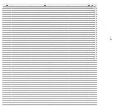 Zdjęcie produktu dla Żaluzja biała vidaXL, 145 x 160 cm, rama 35 mm, wykonana z litego drewna paulowni