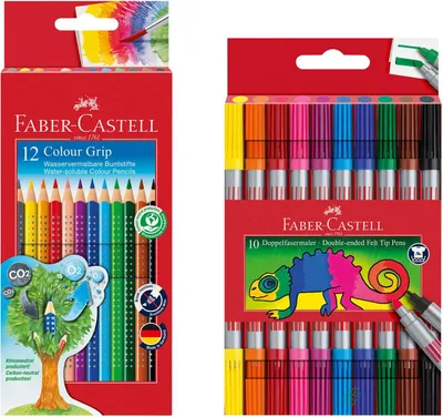 Produktbild von Faber-Castell - Stifte Set mit Filzstiften & Buntstiften, 22-teilig