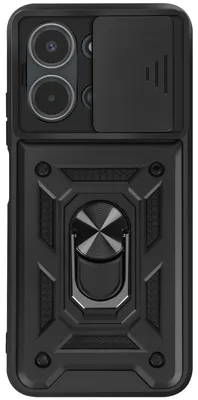 Immagine prodotto di Mayaxess, custodia MIL-STD 810G per Redmi 15C con protezione per fotocamera e anello di fissaggio, nera