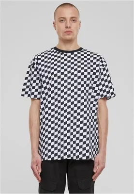 Immagine prodotto di T-shirt da uomo Urban Classics Oversized Check Tee blackcheck - M