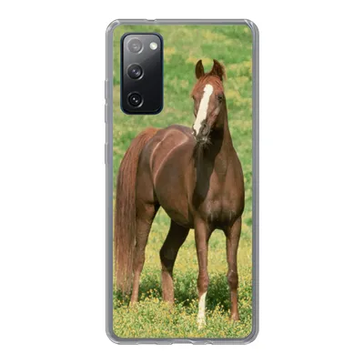 Produktbild von MuchoWow® Handyhülle Schutzhülle Hülle für Samsung Galaxy S20 FE Pferde - Gras - Braun Silikon Softcase Handy Hülle - Abdeckung