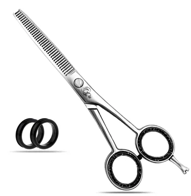 Imagen del producto de Tijeras de peluquería de acero inoxidable - 15,2 cm, delgadas, plateadas