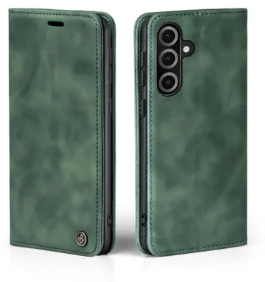 Produktbild von Handy Hülle für Samsung Galaxy A26 5G Klapphülle Bookcase Flip Cover Handy Tasche Etui Farbe: Grün