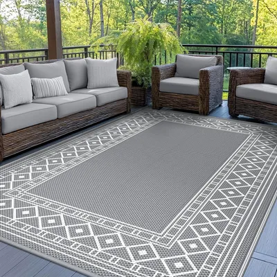 Imagen del producto de Elzusha: Alfombra exterior impermeable, ideal para picnics y jardines