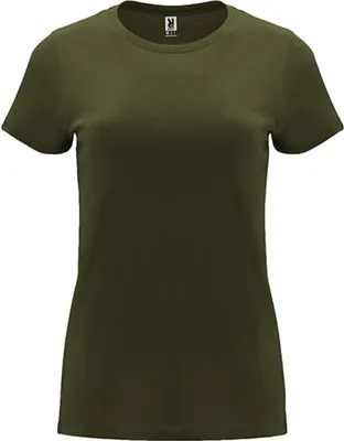 Produktbild von Roly CA6683 | Damen Capri T-Shirt, Tailliert und eng anliegend geschnitten - Farbe: Army Green 15 - Größe: 3XL