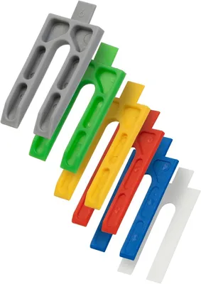 Produktbild von MARTEN Kunststoffkeile Set 1-6 mm 300 Stück Unterlegplatten Nivellierplatten Distanzplatten für Fenster Türmontage Gipskartonplatten Terrassenplatten