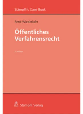 Produktbild von Öffentliches Verfahrensrecht