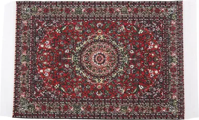 Image de tapis tissé 1:12 maison de poupées Tapis miniature maison de poupées Décoration enfants Accessoires cadeaux#3