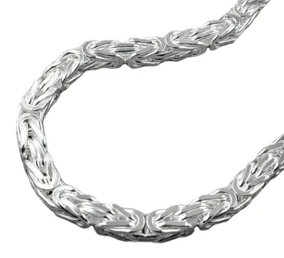 Produktbild von 6mm Armband Armschmuck Armkette Königskette für Herren Männer 925 Silber 21cm