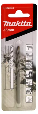 Zdjęcie produktu dla Makita E-06373 Stein-Spiralbohrer-Set Gesamtlänge 85 mm 1 St.