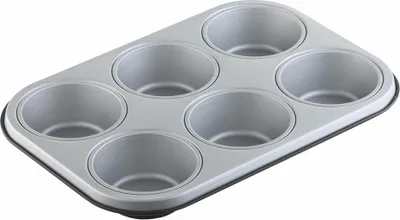 Immagine prodotto di Berndes teglie per muffin 6, teglia, tortiera, rivestimento antiaderente, lamiera, 053320