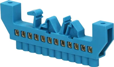 Immagine prodotto di Morsettiera con isolamento N, 12 poli, blu