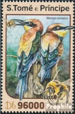 Produktbild von Briefmarken Sao Tome e Principe 2016 Mi 6855 (kompl. Ausgabe) postfrisch Bienenfresser