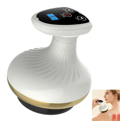 Produktbild von Massagegerät gegen Cellulite – Vakuum-Wärme-Gua Sha 9 Stufen,glattere Haut,für Bauch Beine Po,40 Massagenoppen,Wärmetherapie mit rotem,blauem Licht