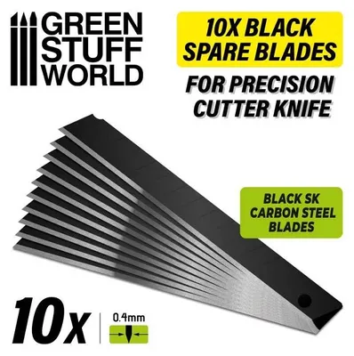Produktbild von Green Stuff World GSW3332 - 10x Black spare blades 9mm - Neu