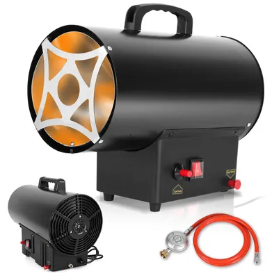 Obrázok produktu pre 30 kW plynový ohrievač, plynové vykurovacie zariadenie, zariadenie na LPG, mobilný ohrievač, priemyselný ohrievač vhodný do dielne, garáže, na stavbe, v sklade a v skleníku