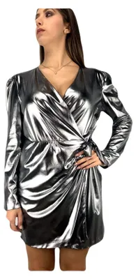 Produktbild von Solidchoice – Elegantes Kleid aus Metall für Damen (Größe M)