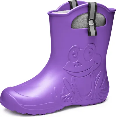 Produktbild von Damen federleichte EVA Gummistiefel Regenschuhe gefüttert LA-CA-FrogWom265 (Lilla, 36/37)