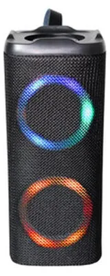 Zdjęcie produktu dla Przenośny głośnik Bluetooth bezprzewodowy z podświetleniem LED, moc 2 x 5 W, idealny na imprezy
