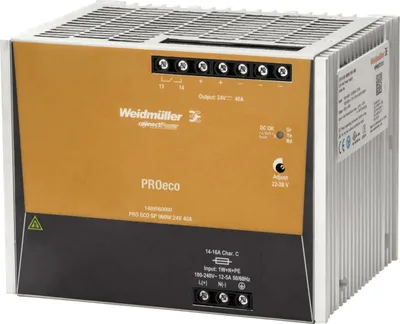Image de Weidmüller Alimentation à découpage PROECO3 960W 24V 40A 1469560000