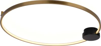 Zdjęcie produktu dla Eye 40 Plafon - nowoczesny plafon LED czarny i złoty 40cm