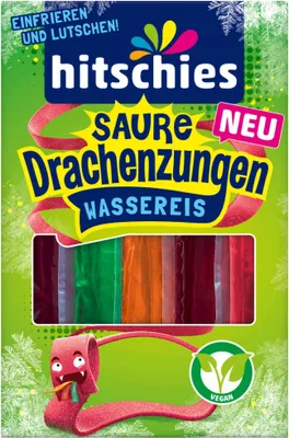 Produktbild von Hitschies kyslé dračie jazýčky vodný ľad na samomrazenie 10x40ml