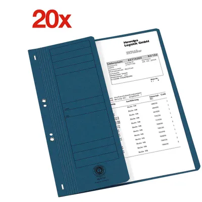 Produktbild von 20 Ösenhefter Karton blau DIN A4
