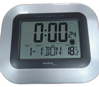 Image de Horloge murale Velleman DCF avec calendrier et affichage de la température