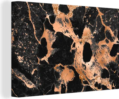 Produktbild von OneMillionCanvasses® - Leinwandbilder - 140x90 cm, Marmor - Stein - Luxus, Wandbilder Kunstdruck Wanddekoration - Foto auf Leinwand - Gemälde auf Holzrahmen