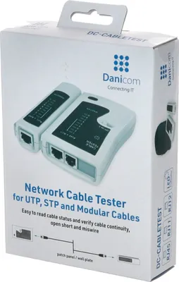 Produktbild von Netzwerktester, RJ11 RJ12 RJ45 ISDN Leitungstester, Cat5 Cat6 Kabeltester